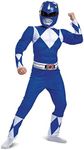 Blue Power Ranger Costume, Kids Siz