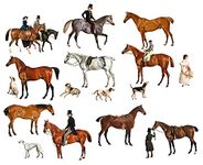 Wall Stickers Horses and Equestrian Removable Vinyl Colorful Wall Decals Vintage Poster