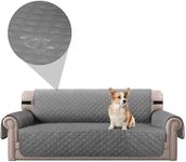 FXTYK Sofa Covers 3 Seater Couch Covers Settee Covers Sofa Protectors from Pets Non Slip Sofa Covers Dog Couch Cover Pet Couch Covers Waterproof Sofa Cover（Light Grey