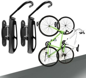 Wallmaster Swivel Bike Rack Hanger,Garage Wall Mount Bike Storage Hook for Indoor, 2 Pack