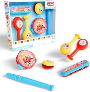 Lollipop Little Tikes Musical Instruments Set - Flute, Maracas, Harmonica, Tambourine for Toddlers, Educational Musical Toys Toys for Kids 24 Months+