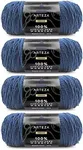 ARTEZA Acrylic Yarn for Crocheting, 4 x 200-g Skeins of Worsted Acrylic Yarn, Ripped Jeans, Knitting & Crochet Supplies