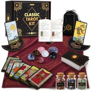Wyspell Classic Tarot Kit - Tarot Cards Set for Beginners with Guide Book