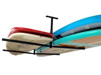 StoreYourBoard Double SUP & Surf Ceiling Storage Rack, Hi Port 2 Overhead Hanger Mount, Home & Garage (X-Large (30" Arms))