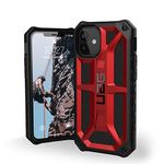 Urban Armor Gear UAG iPhone 12 Mini Case | Monarch Feather-Light Rugged Protection Polycarbonate Case/Cover Designed for iPhone 12 Mini 5G (5.4-inches) (2020) (Military Drop Tested) - Crimson