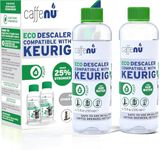 Keurig Compatible Descaling Solution. 2 Bottles of Descaler Solution. Descaling Kit Removes Limescale For Hotter Coffee. 4 Uses Descaler For Keurig Coffee Machines.
