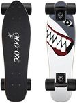 KO-ON Skateboard Complete Skateboards 22 Inch Mini Cruiser Skateboards for Beginners Kids Boys and Girls (Shark)