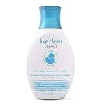 Live Clean Baby Gentle Moisture Tearless Shampoo & Wash, Baby Soap, 300 mL