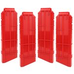 EKIND 12-Darts Quick Reload Clips Compatible for Nerf Ultra Magazine Toy Gun (Red, Pack of 4)