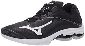 Mizuno Wave Lightning Z6 Womens Volleyball Shoe, Black-Silver, Numeric_10