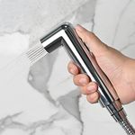 RESPITE ABS Magnetic Health Faucet with 1 Meter Flexible Hose Pipe and Magnetic Holder for Bathroom | Jet Spray Gun for Toilet