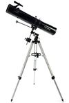 Celestron - PowerSeeker 114EQ Telescope - Manual German Equatorial Telescope for Beginners - Compact and Portable - Bonus Astronomy Software Package - 114mm Aperture