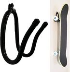 Pmsanzay Skateboard Wall Hanger Wall Storage Display Skateboard Wall Rack Wall Mount - Store Horizontally or Vertically/Adjustable Size - Hold up to 20 KG. (40LBS) - W/Hardware - No Board Included