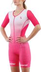 Synergy Women's Tri Suit - Pro Short Sleeve Trisuit (Rose, Small)