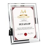 PETAFLOP A4 Photo Frame Glass Certificate Frame Document Frame Diploma Graduation