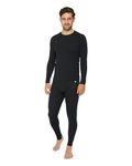 Men's Merino Baselayer Set (LS Shirt + Tights) M Black 1-pack