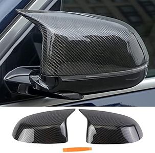 BILLDIO Side Mirror Caps，Carbon Fiber Rearview Fit X3 X4 X5 X6 X7 G01 G02 G05 G06 G07