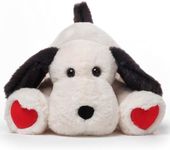 Bearington Puppy Love Valentine Stuffed Animal, 14 Inch Valentines Puppy, Valentines Dog Plush