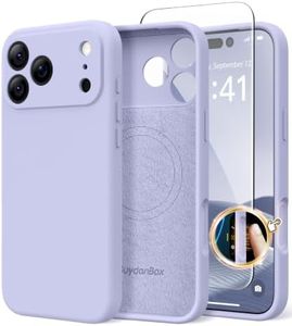 SuydanBox Magnetic for iPhone 17 Pro Max Case, Compatible with MagSafe, [Full Camera Protection][Screen Protector] Silicone Shockproof Protective Phone Case for iPhone 17 Pro Max 6.9", Lilac
