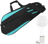 3 Racket Tennis Bag | Protective Waterproof Tennis Organizing Bag,Tennis Racquet Single Shoulder Bags, Racquetball Bag for Shoes, Clothing, Towel