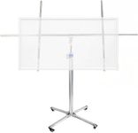 NBYTLT 11FT Drywall Lift, Drywall Rolling Lifter Panel with 4 Lockable Wheels, 150Lbs/68KG Weight Capacity, Panel Hoist Jack Tool with Steel Telescopic Arm, Silver