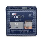 Seni Man Bladder Control Pants for Men | Light Incontinence | Breathable | Extra Dry System | latex free | Disposable Absorbent Underwear | Odour Stop | Dermatologically Tested | Size Medium | Waist Size 31" - 43" (80 cm - 110 cm) | Pack of 1 | 10 Pcs