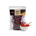 Dried Arbol Chili Peppers with Stems 85gr by Sombrero (Bird’s Peak, Chile de Arbol or Rat’s Tail Chili). Known as Mexico’s Hottest Chili!