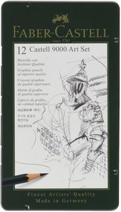 Faber-Castell 9000 Art Pencil Set – 12 Graphite Drawing Pencils