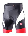 Souke Sports Men's Cycling Shorts Padded Bicycle Riding Half Pants Bike Biking Cycle Tights Black