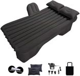 Inflatable Car Air Mattress, Car Air Mattress for Back Seat Car Travel Bed Mattress for Car Camping Travel with Air-Pump and 2 Pillows Air Bed fits Universal SUV Truck