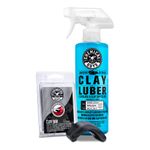 Chemical Guys CLYKIT1 Heavy Duty Clay Bar and Lubber Synthetic Lubricant Kit