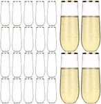 Hotder-24 x Plastic Champagne Flute