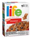 Quaker Life Multigrain Cereal, Cinnamon, 13-Ounce Boxes (Pack of 4)