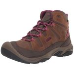 KEEN Women's Circadia Mid Waterproof Hiking Boots, Syrup/Boysenberry, 6 UK