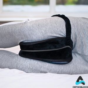 ORTHOBLOCK Memory Foam Knee Pillow – Ergonomic Leg Support Cushion