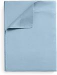 Mellanni King Size Flat Sheet - Iconic Collection Bedding Sheets - Hotel Luxury, Extra Soft, Cooling Sheet- Wrinkle, Fade, Stain Resistant - 1 Flat Sheet Only (King, Light Blue)