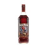 Captain Morgan Dark Rum | 40% vol | 1L | Aged Rum | Rich Caramel & Vanilla Notes | Complex Flavour | for Drinks or a Rum Cocktail | Caribbean Rum | Blended from 5 Rums