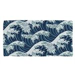 Ruchen Hand Towels Bath Towels Sea Tide Wave Surge Soft Gym Towel Hair Towels Hand Towels Face Towels Strong Absorbency Multipurpose Unique Design 30 * 15 Inch
