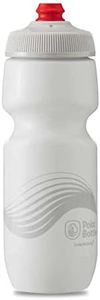 Polar Bottle - Breakaway - 20oz Wave, Ivory & Silver- Insulated Water Bottle for Cycling & Sports, Keeps Water Cooler Longer, Fits Most Bike Bottle Cages