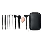 e.l.f. Full Face & Eye Makeup Brush Set, 11 Makeup Brushes For Foundation To Bronzer, Eyeshadow & More, Vegan & Cruelty-Free