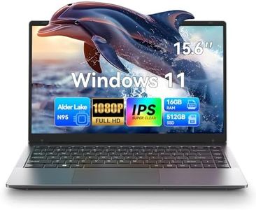 15.6" FHD Quad-Core N95 (Up to 3.4Ghz) Laptop by ALLDOCUBE, 16GB RAM+512GB SSD, Windows 11 Home Portable Notebook, 3.8v/12000mAh, Type-C, HDMI, SD Card, BT5.0, USB3.0, 1920×1080 Display