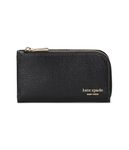 kate spade new york Women's Devin Saffiano Leather Small Slim Bifold Wallet, Black, One Size