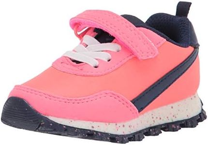 Carter's Girls' Collins Running Shoe, Pink, 9 Toddler