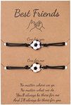 Soccer Gifts for Friendship Bracelet for BFF Matching Soccer Bracelets for Best Friend Birthday Graduation Gift Bracelets for Girls Boys Soccer Party Decorations for Women Men Sport Bracelet