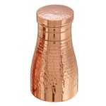 Copper-Master Modern & Traditional Bedside Bedroom Copper Water Bottle Jar with Pure Copper, Capacity 1 Litre (1000 ml)