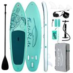 FEATH-R-LITE Stand Up Paddle Board 10'x32''x6'' Ultra-Light (16.7lbs) ISUP with Inflatable Paddleboard Accessories,Three Fins,Adjustable Paddle, Pump,Backpack, Leash, Waterproof Phone Bag