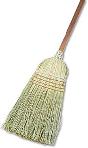 Boardwalk 932YCT Warehouse Broom Corn Fiber Bristles 42-Inch Wood Handle Natural 12/Carton
