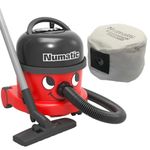 Numatic NRV240-11 Henry Vacuum Cleaner 620W 9L Commercial Dry Red + Re-Usable Cloth Bag