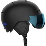 Salomon Orka Visor Kids Helmet Ski Snowboarding, Integrated convenience, Easy to adjust fit, and Lightweight, Black, KM 5356