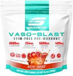 Granite Supplements Vaso Blast - Stimulant-Free Pre Workout for Men and Women - (20 Servings) with Grapeseed Extract, Arginine Nitrite, & VasoDrive-AP for Max Pump - Blood Orange